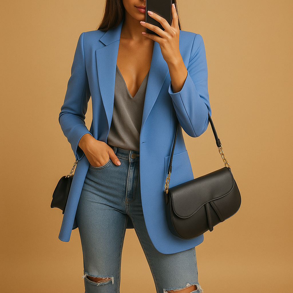 Montrel™ | Blazer long et ajusté pour femmes